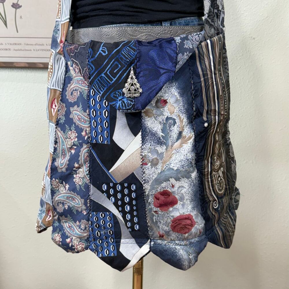 Eagle Paisley Tie Crossbody Bag Alt Indie Sleaze Rockstar Girlfriend Grunge